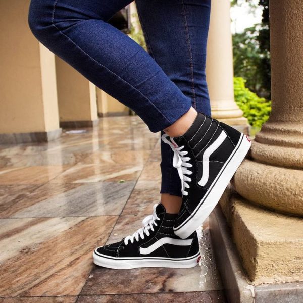 Botinha Vans SK8-HI Black White - Image 3