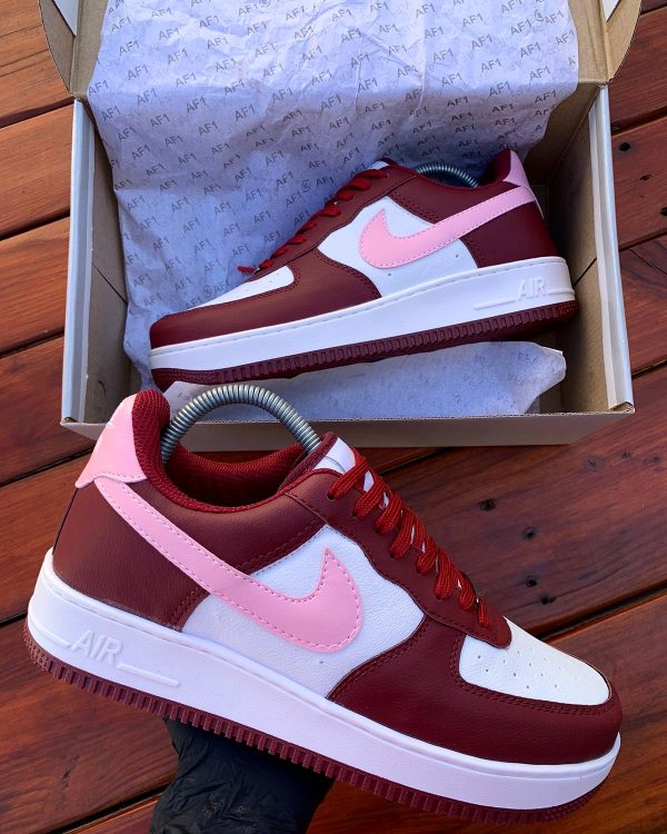 Nike Air Force Low - Vinho Branco Rose - Image 3